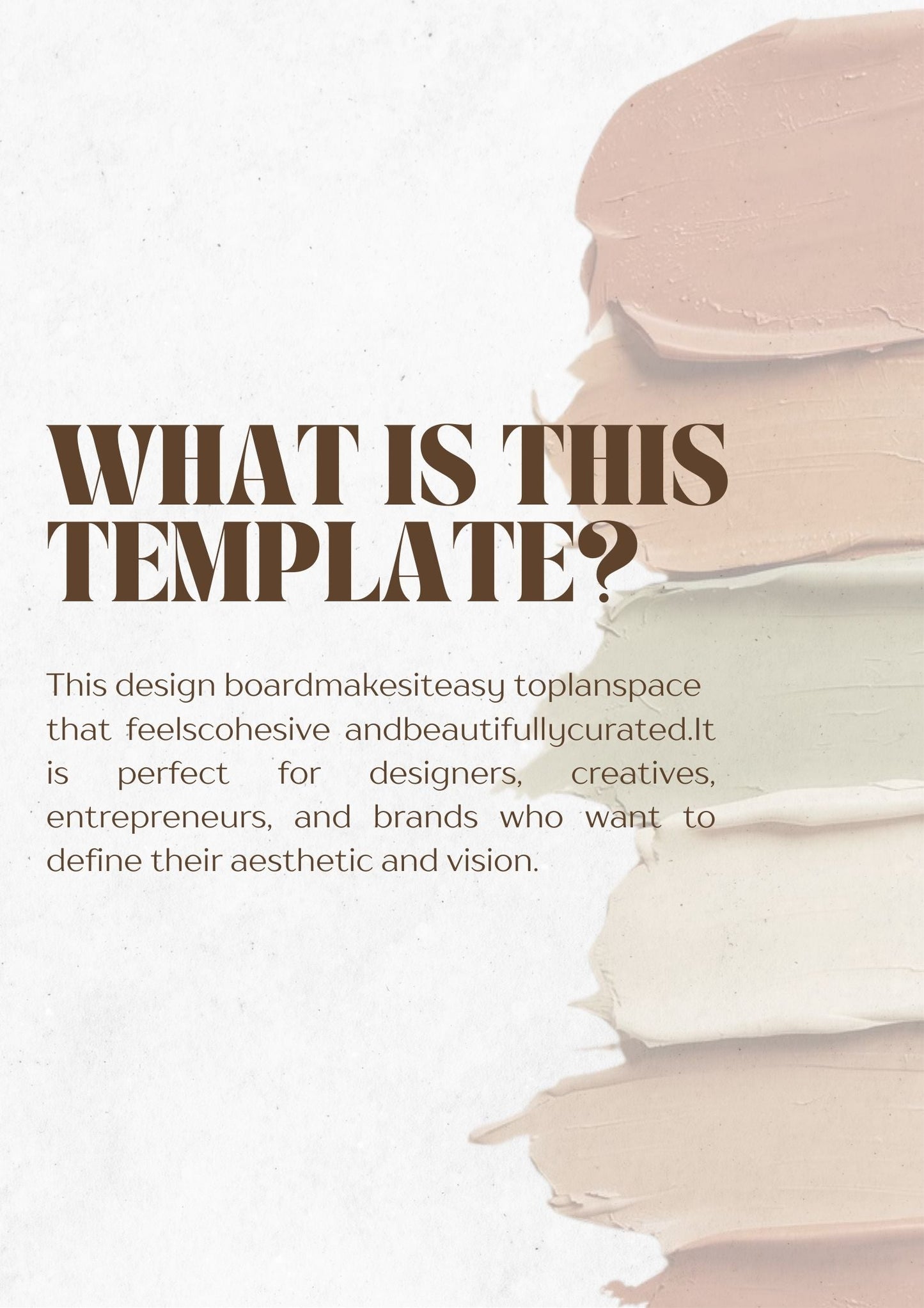Earthy Contemporary Living Moodboard Template