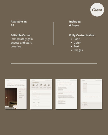 Interior Design Proposal | Editable Template