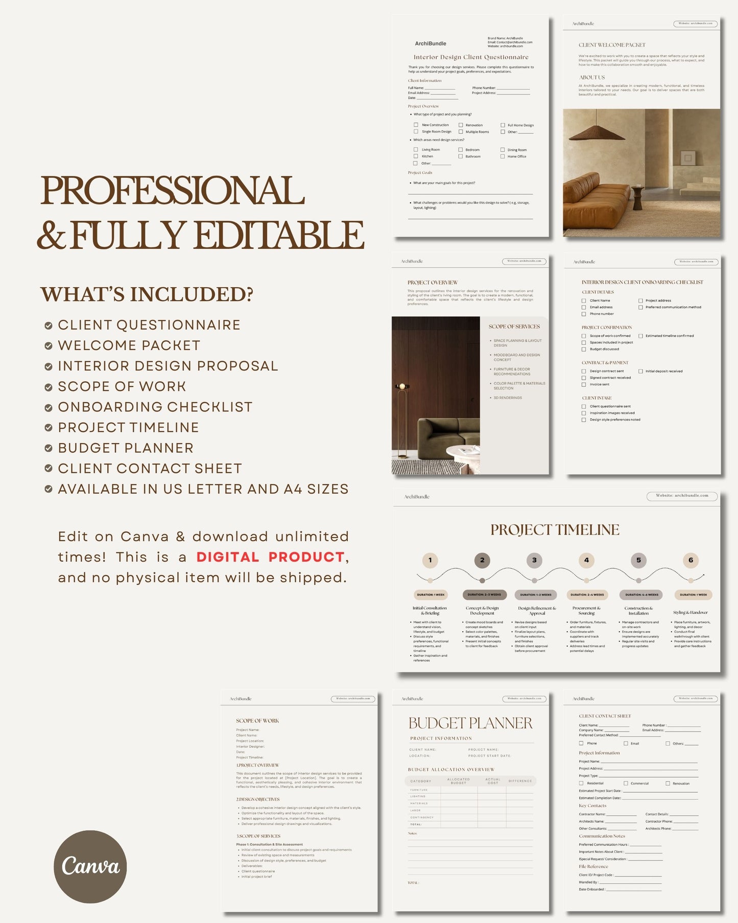 Client Management Kit for Interior Designers
