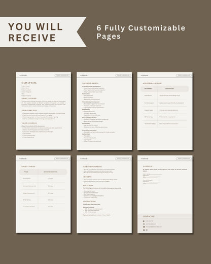 Scope of Work | Interior Design Editable Template