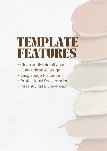 Earthy Contemporary Living Moodboard Template