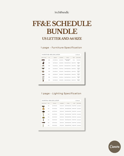 FF&E Schedule (Furniture, Fixtures & Equipment SCHEDULE TEMPLATE)