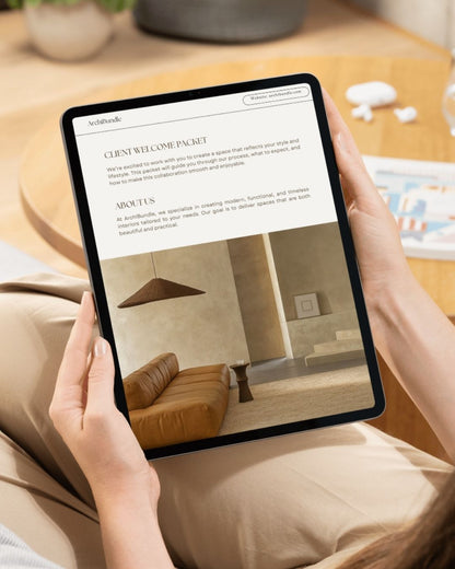 Client Welcome Packet | Interior Design Editable Template