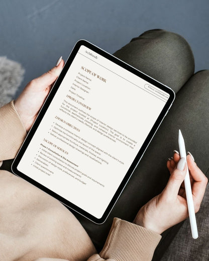 Scope of Work | Interior Design Editable Template