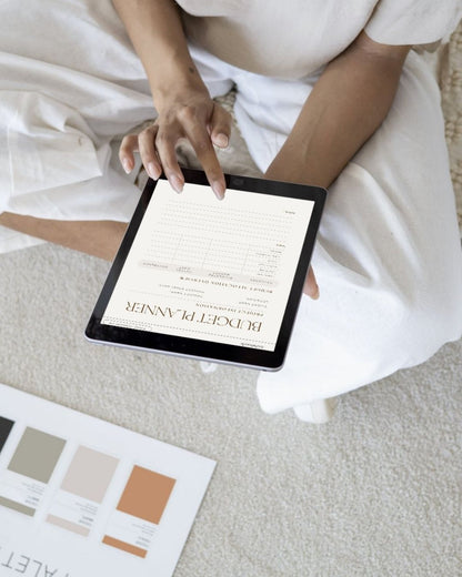 Budget Planner | Interior Design Editable Template
