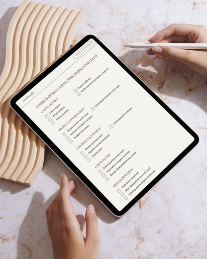 Client Onboarding Checklist | Interior Design Editable Template