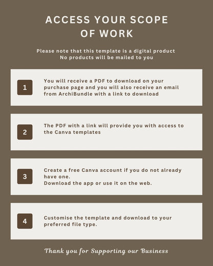 Scope of Work | Interior Design Editable Template