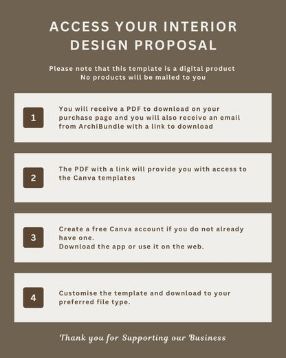 Interior Design Proposal | Editable Template