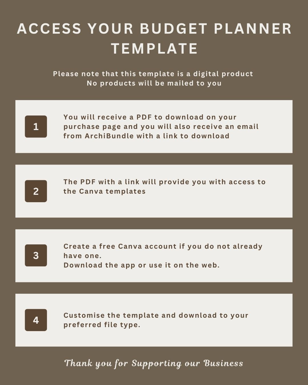 Budget Planner | Interior Design Editable Template