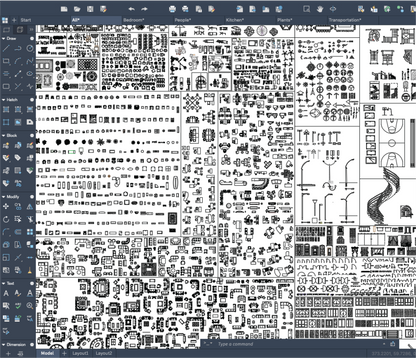4500+ CAD & DWG Blocks Ultimate Bundle